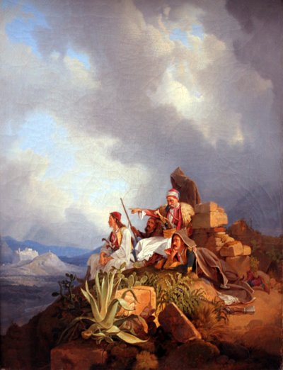 Palikars near Athens by Peter von Hess